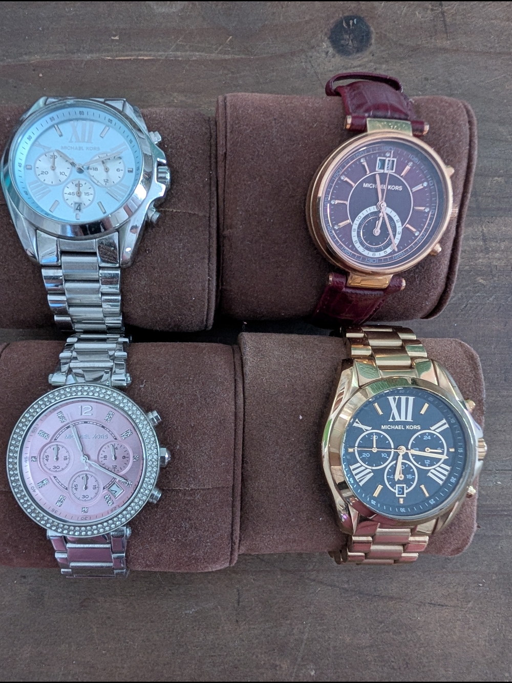 Michael Kors Watches Lot - Silver, Pink, Burgundy, Rose Gold